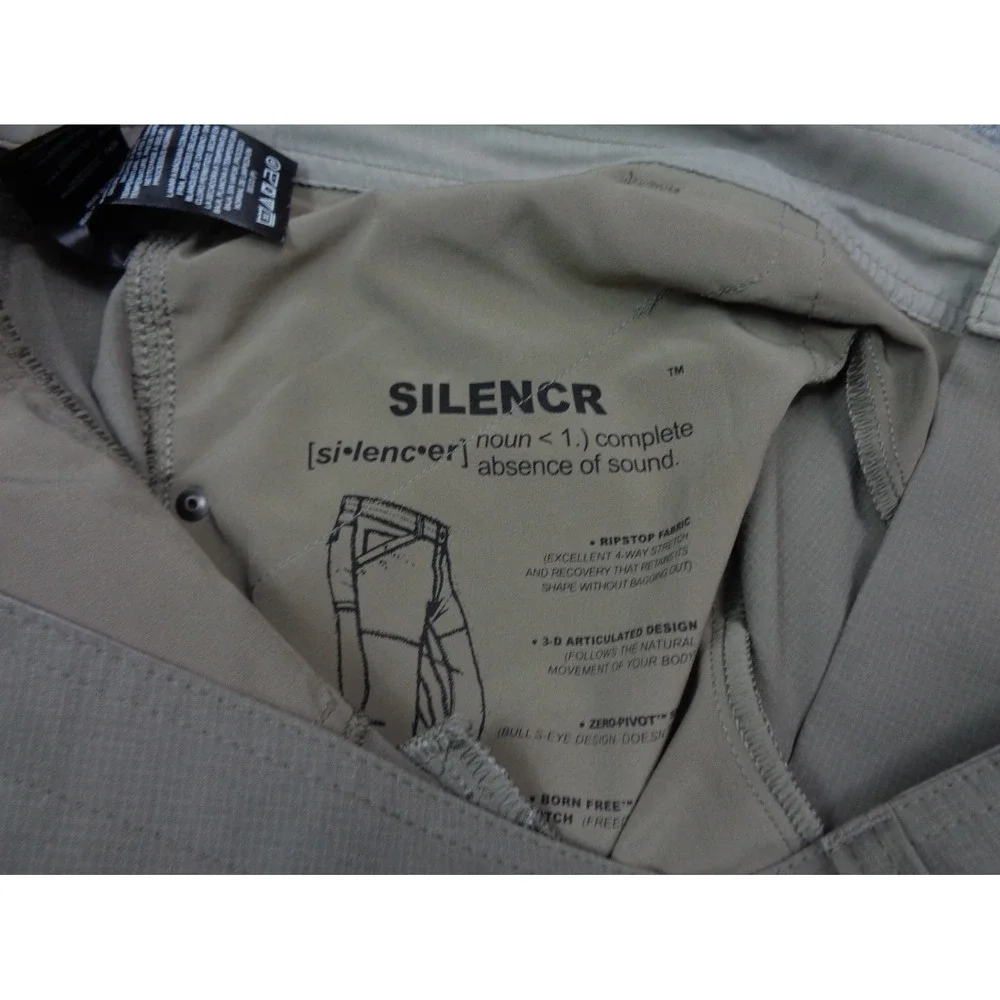 KUHL Silencr Pants Mens Brown 40 X 30 Hiking Outdoor Trail Nylon Ripstop